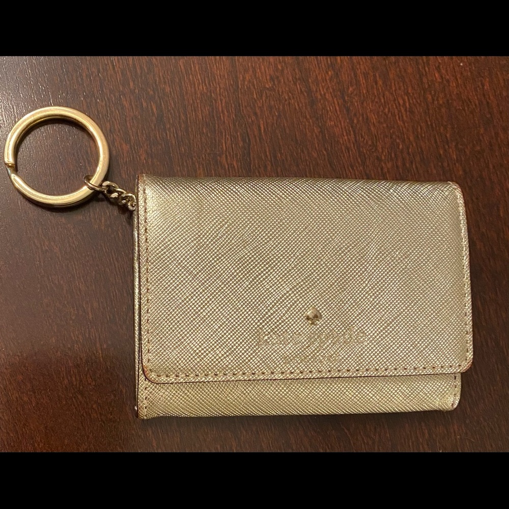 ADORABLE KATE SPADE NEW YORK
GOLD & BLACK POLKA-DOT WALLET